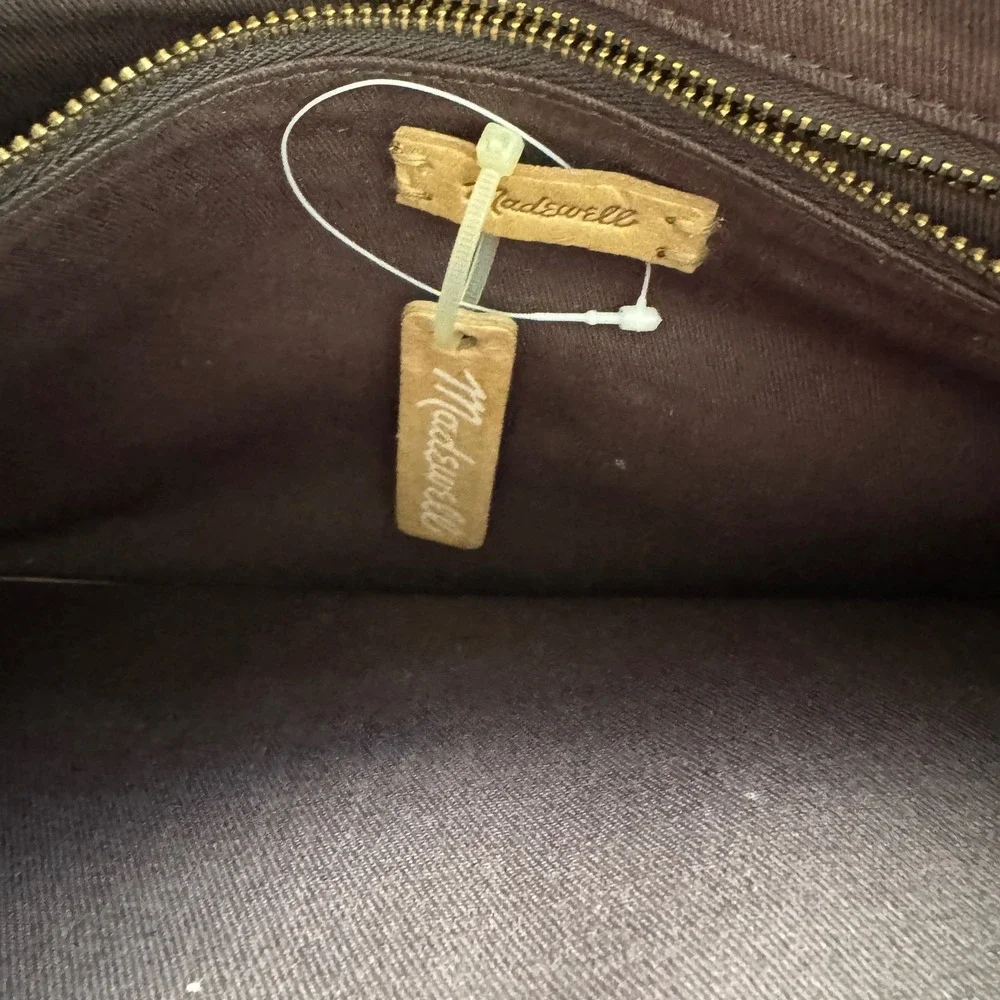 Madewell leather clutch